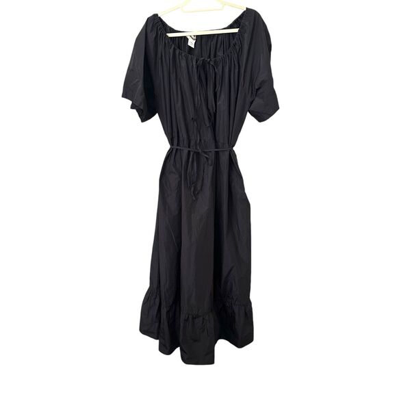 SAINTART Sierra Taffeta Belted Midi Dress‎ Sz Small - Picture 2 of 6